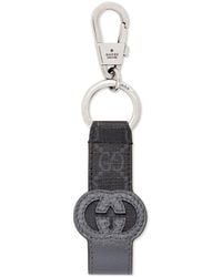 Gucci - Cut-Out Interlocking G Keyring - Lyst