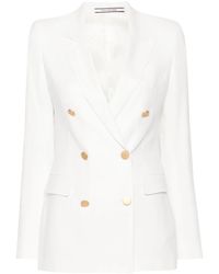Tagliatore - Blazer Croisé À Revers Pointus - Lyst
