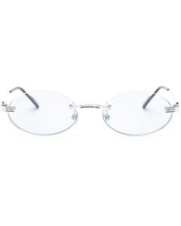 Cartier - Oval-Frame Rimless Sunglasses - Lyst