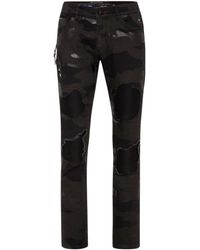 Philipp Plein - Camouflage-Print Skinny Jeans - Lyst