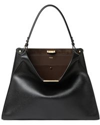 Fendi - Large Way Stud Leather Tote Bag - Lyst