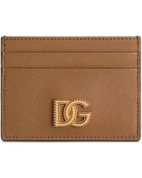 Dolce & Gabbana - Woven Dc Logo Card Holder - Lyst