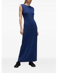 Y-3 - Tank Maxi-Jurk Met Open Achterkant En Zijstreep - Lyst