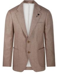 Lardini - Blazer con bolsillo de parche - Lyst