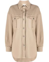 P.A.R.O.S.H. - Buttoned Denim Jacket - Lyst