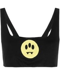 Barrow - Cropped-Top Mit Smiley-Gesicht - Lyst
