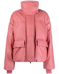 Stella McCartney - Faux-leather Puffer Jacket - Lyst