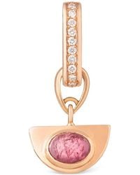 CLARA CHEHAB - Liberté Half Moon Tsavorite And Diamond Charm - Lyst