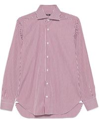 Barba Napoli - Striped Cotton Shirt - Lyst