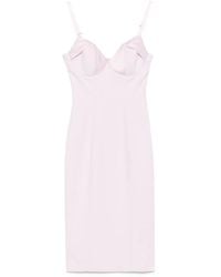 Elisabetta Franchi - Fitted Midi Dress - Lyst