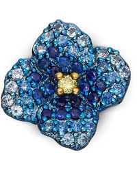 Loquet London - Poppy Diamond And Sapphire Charm - Lyst