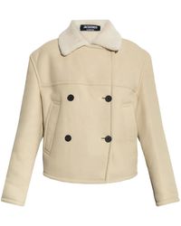 Jacquemus - Double-Breasted Shearling Jacket - Lyst