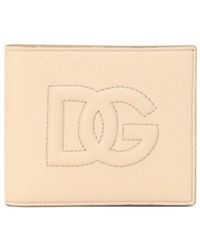 Dolce & Gabbana - Portefeuille pliant à logo embossé - Lyst
