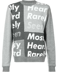 Mostly Heard Rarely Seen - Logo Print Sweatshirt - Lyst