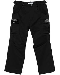Bluemarble - Cargo Broek Met Borduurwerk - Lyst