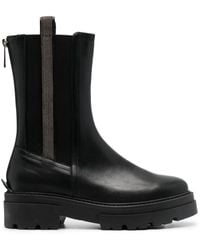 Fabiana Filippi - Bead-Embellished Combat Boots - Lyst