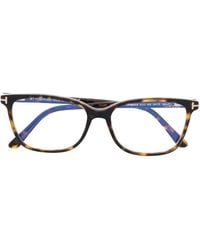 Tom Ford - Tortoiseshell-Effect Square-Frame Glasses - Lyst