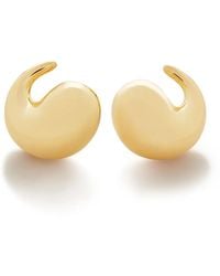 Monica Vinader - Pendientes Nura cruzados en oro vermeil - Lyst