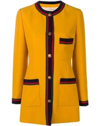 Gucci Giacca con dettaglio Web - Multicolore