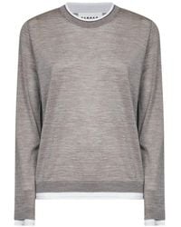 P.A.R.O.S.H. - Pull En Maille Fine À Effet Superposé - Lyst