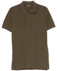 Tom Ford - Piquet Cotton Polo Shirt - Lyst