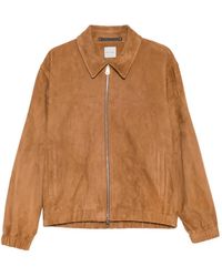 Paul Smith - Oversized Suede Leather Jacket - Lyst