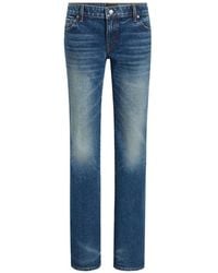 KHAITE - Faded Straight-Leg Jeans - Lyst