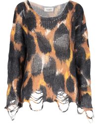 Laneus - Pull À Effet Usé - Lyst