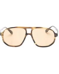 Emporio Armani - Geometric Frame Sunglasses - Lyst