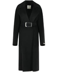 Sportmax - Wollen Jas Met Gesp - Lyst