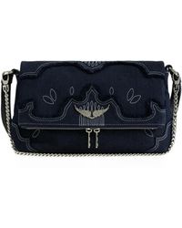 Zadig & Voltaire - Rock Denim Clutch - Lyst