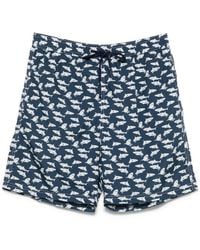 Paul & Shark - Shark-Motif Swim Shorts - Lyst