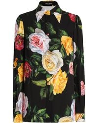 Dolce & Gabbana - シルクシャルムーズ シャツ - Lyst
