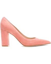 Gianvito Rossi - Piper Wildleder-Pumps mit Blockabsatz 85mm - Lyst