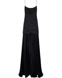 Roberto Cavalli - Crinkle Silk Maxi Dress - Lyst