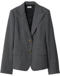 Burberry - Wool Prince Of Wales Check Tailored Blazer - Lyst