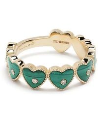 Yvonne Léon - 9Kt Alliance Malachite Heart Ring - Lyst