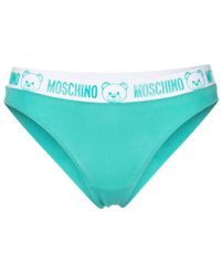 Moschino - Flocked Logo-waistband Cotton Briefs - Lyst