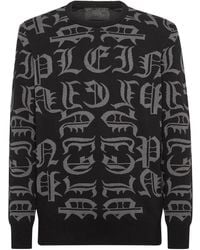 Philipp Plein - Pullover Mit Logo-Intarsie - Lyst