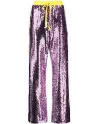 Mira Mikati - Sequin-embellished Straight-leg Trousers - Lyst