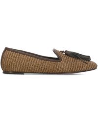 Brunello Cucinelli - Monili Geweven Loafers Met Kwastje - Lyst