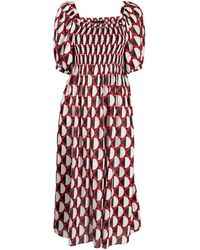 Cynthia Rowley - Geometric-print Cotton Dress - Lyst