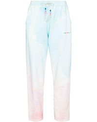 Mira Mikati Tie-dye Tapered Track Pants - Blue
