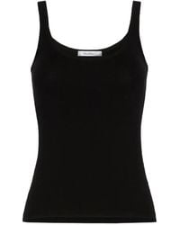 Max Mara - Scoop-Neck Ribbed-Knit Top - Lyst