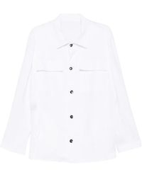 Michael Coal - James Button-Fastening Pocket Overshirt - Lyst