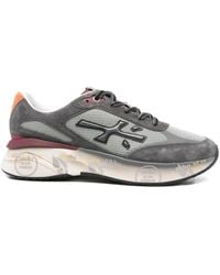 Premiata - Suede Mesh Low-Top Sneakers - Lyst