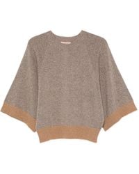 Twinset - Metallic Raglan-Sleeve Sweater - Lyst