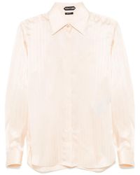 Tom Ford - Chemise À Boutonnière Sur Le Devant - Lyst