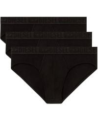 DIESEL - Roy-D-Mono Briefs (Pack Of Three) - Lyst