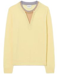 Claudie Pierlot - Layered Collar Wool Sweater - Lyst